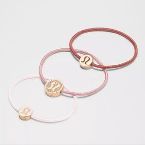 Lululemon Logo Hair Ties 3 Pack